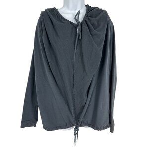 OLIVE OAK Fly Away Gray 100% Cotton Open Lightweight Jacket Size M